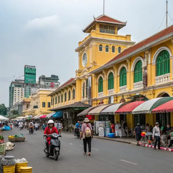 Cảnh đường phố Việt Nam - Ảnh của Nguyễn Văn A